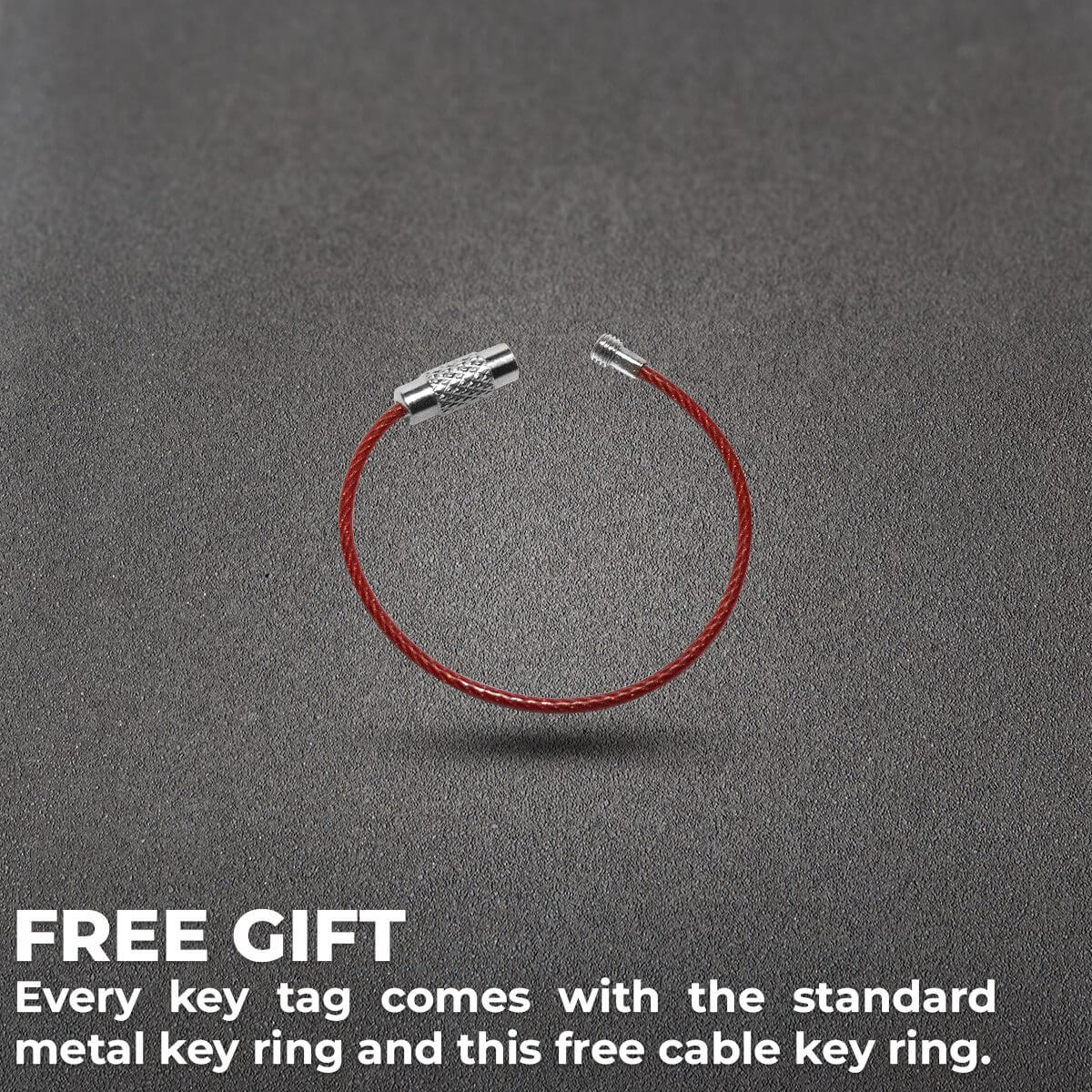 Round Metal Silver Keychains - TAG UP