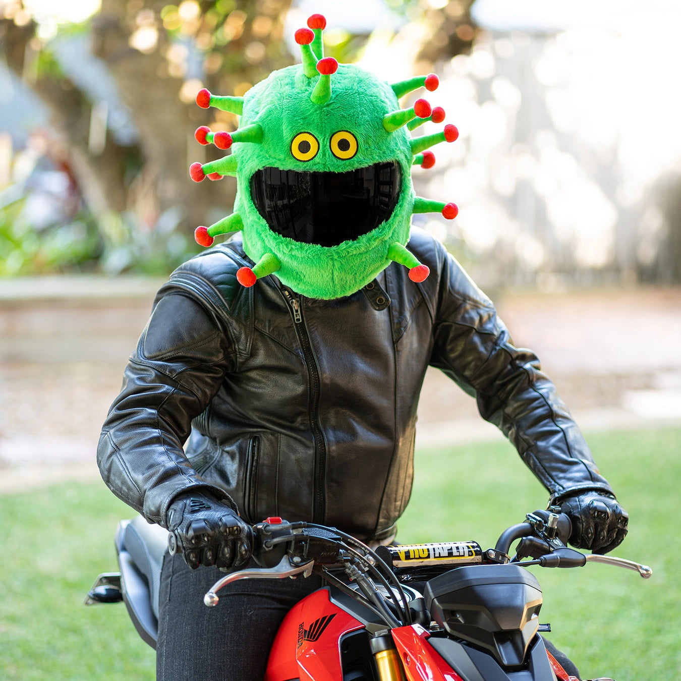 cloth wrapped motorcycle helmet Motorcycle Helmet Cover - Virus