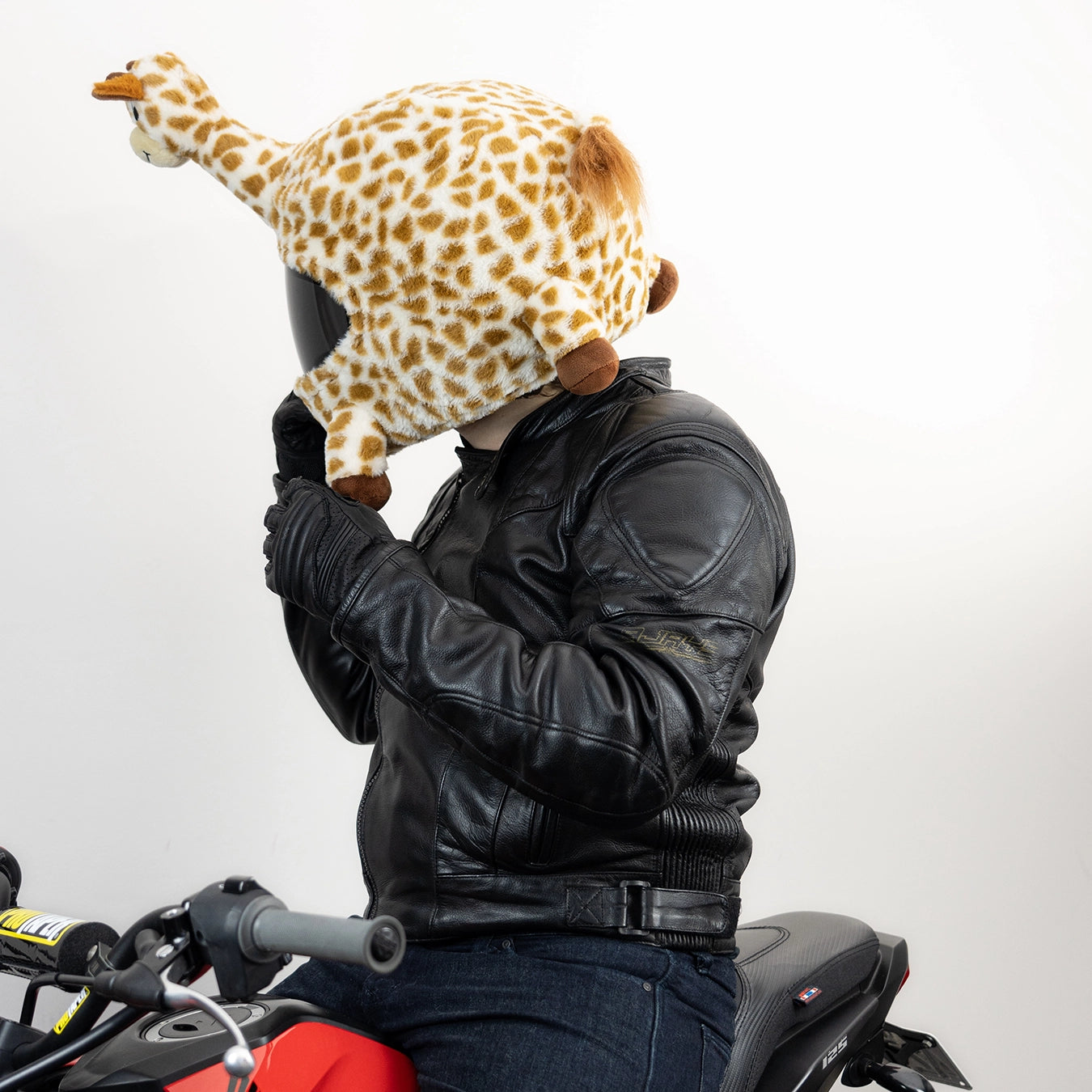 Motorcycle Helmet Cover - Giraffe