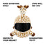 Motorcycle Helmet Cover - Giraffe