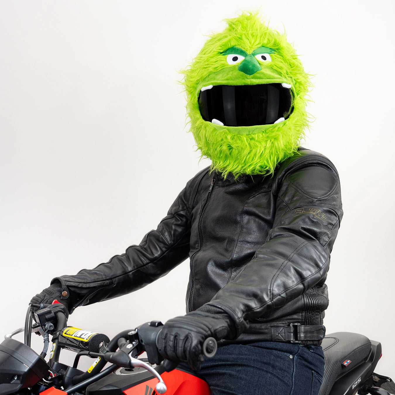 elmo and cookie monster motorcycle helmets Motorcycle Helmet Cover - Greench Monster
