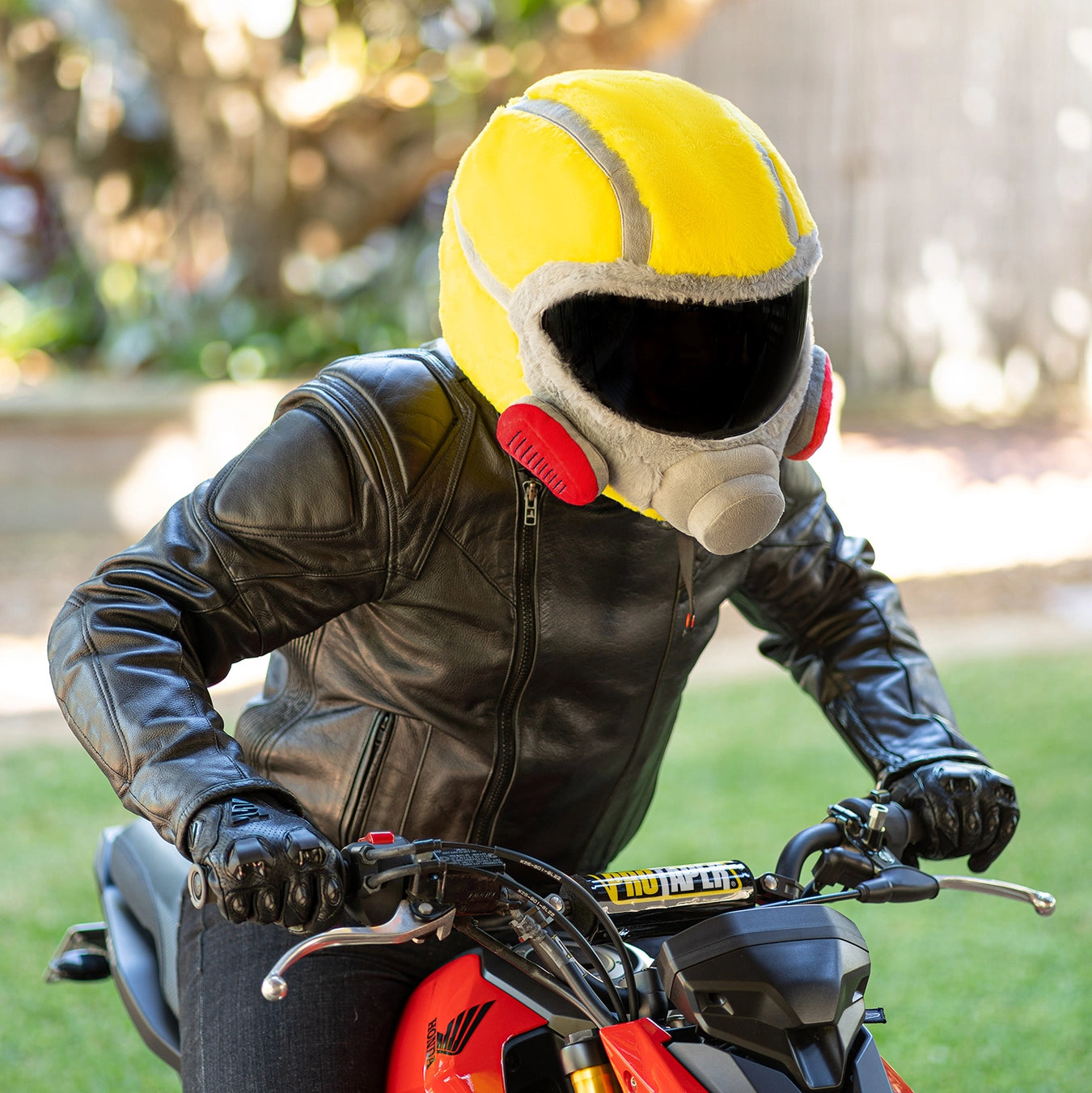 Motorcycle Helmet Cover - Hazmat Mask - Moto Loot Motorcycle Helmet Cover - Hazmat Mask - Moto Loot