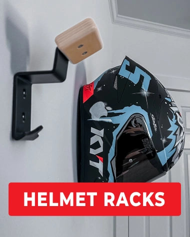 motorcycle helmet racks
