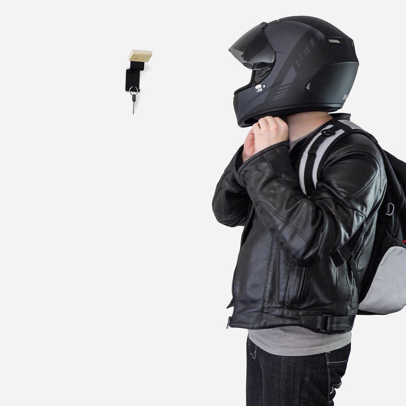 Motorcycle Helmet Rack by Moto Loot