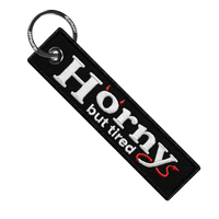 Horny But Tired - Motorcycle Keychain