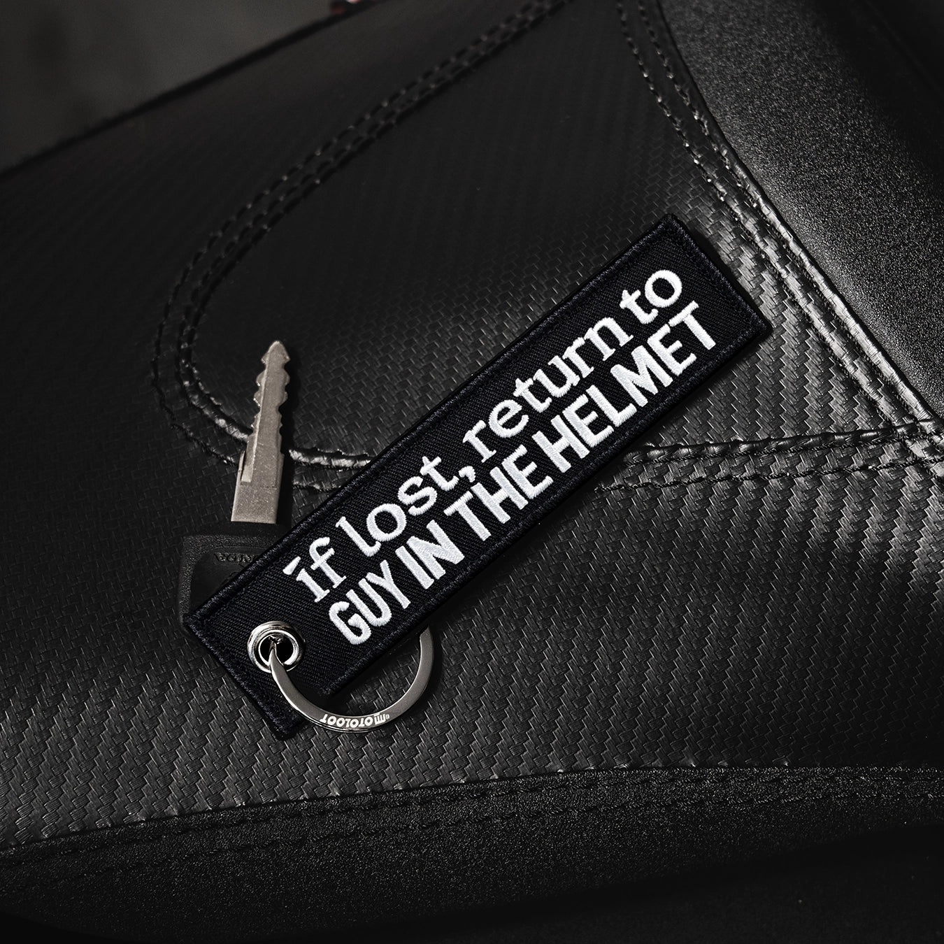 can you return a motorcycle helmet If Lost Return To Guy In Helmet - Motorcycle Keychain