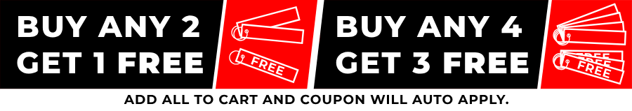 Buy any 2 key tags, get 1 free