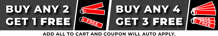 Buy any 2 key tags, get 1 free.