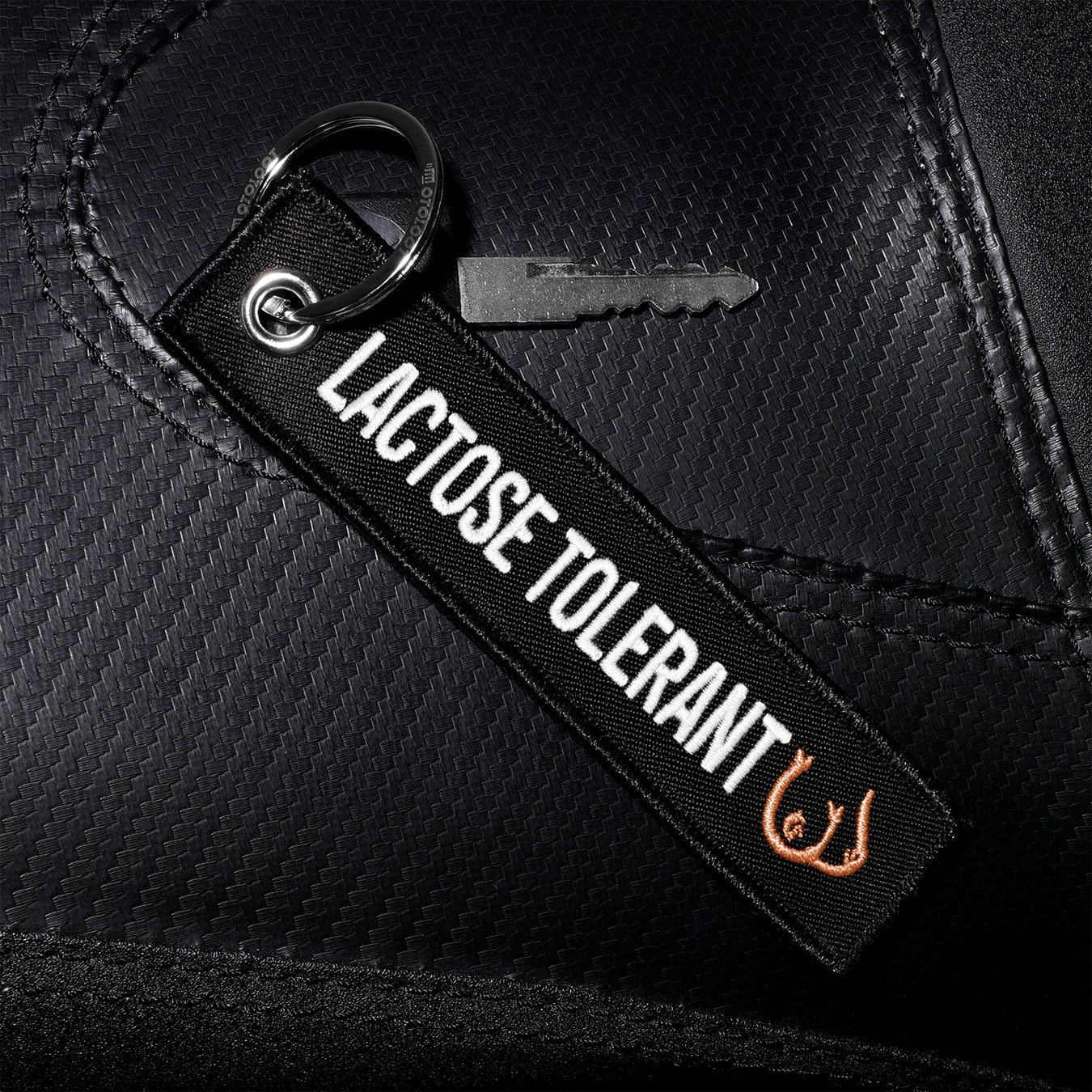 Lactose Tolerant - Motorcycle Keychain - Moto Loot