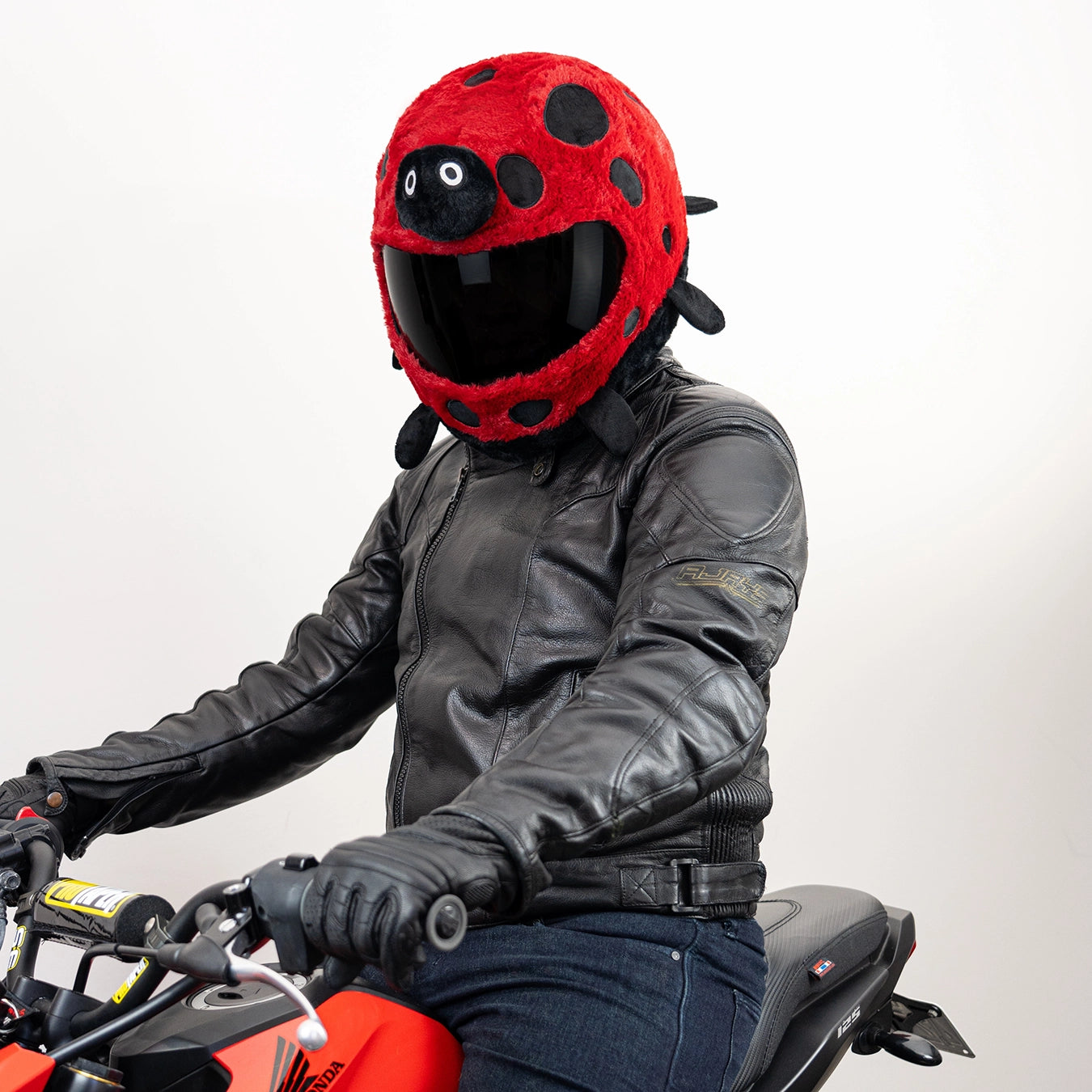 crazy helmets motorcycle Motorcycle Helmet Cover - Ladybug