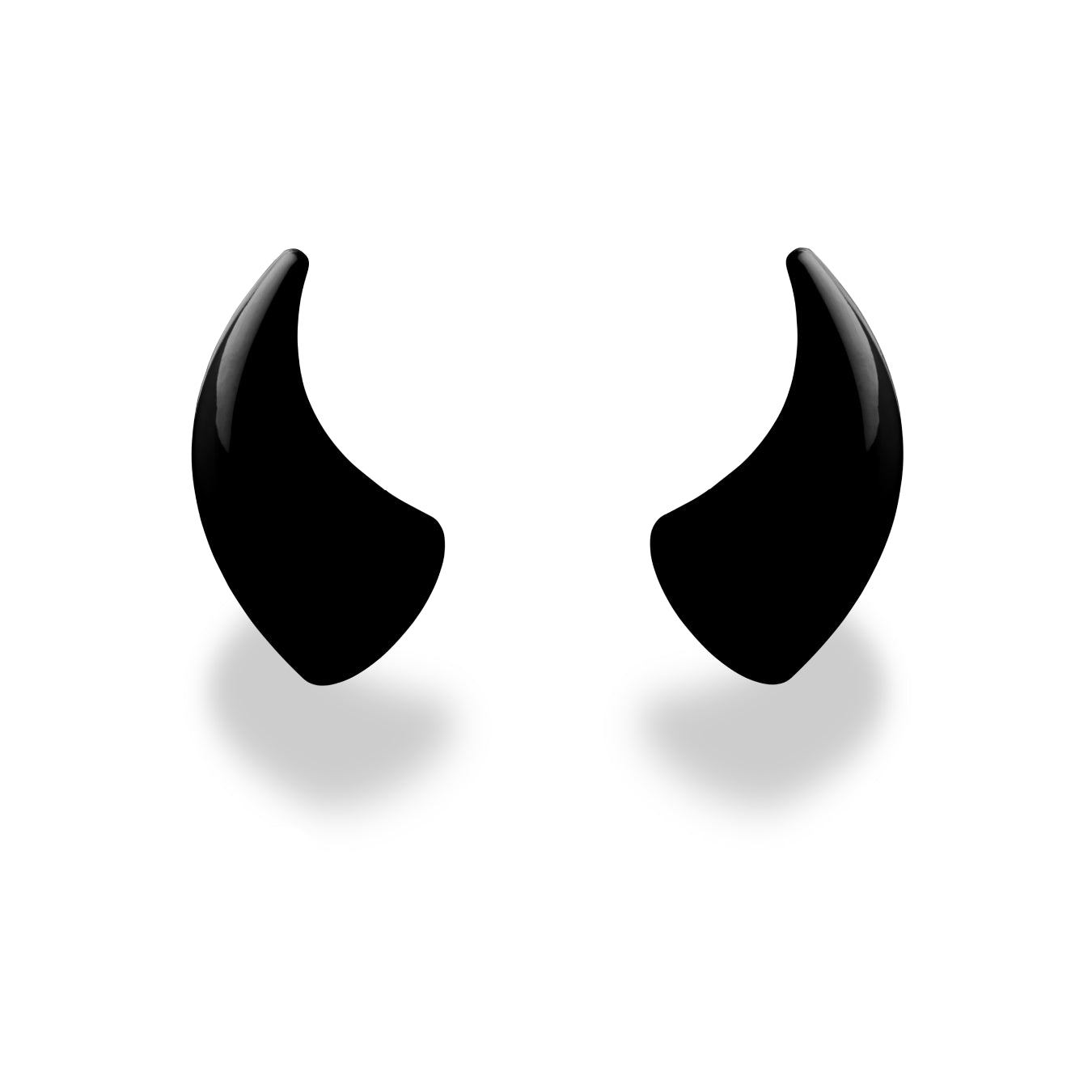 Large Horns Black - Motorcycle Helmet Accessory