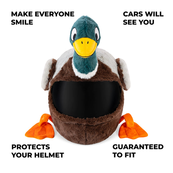 duck motorcycle helmet cover Motorcycle Helmet Cover - Mallard Duck