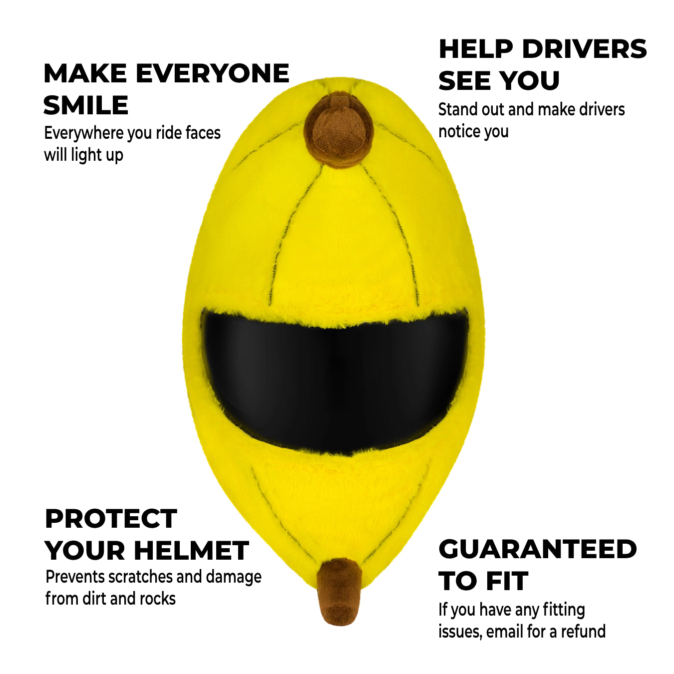 Motorcycle Helmet Cover - Banana Motorcycle Helmet Cover - Banana