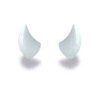 Small Horns White - Motorcycle Helmet Accessory