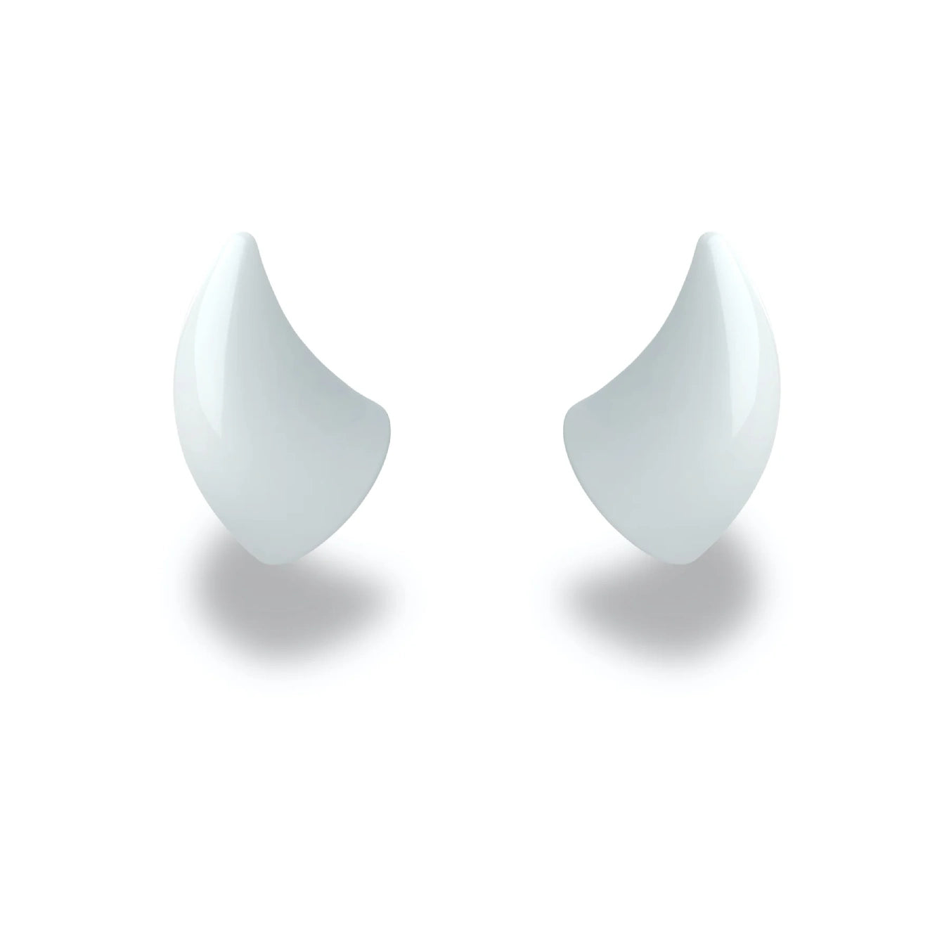 Small Horns White - Motorcycle Helmet Accessory Small Horns White - Motorcycle Helmet Accessory