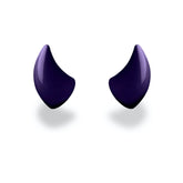 Small Horns Purple - Motorcycle Helmet Accessory