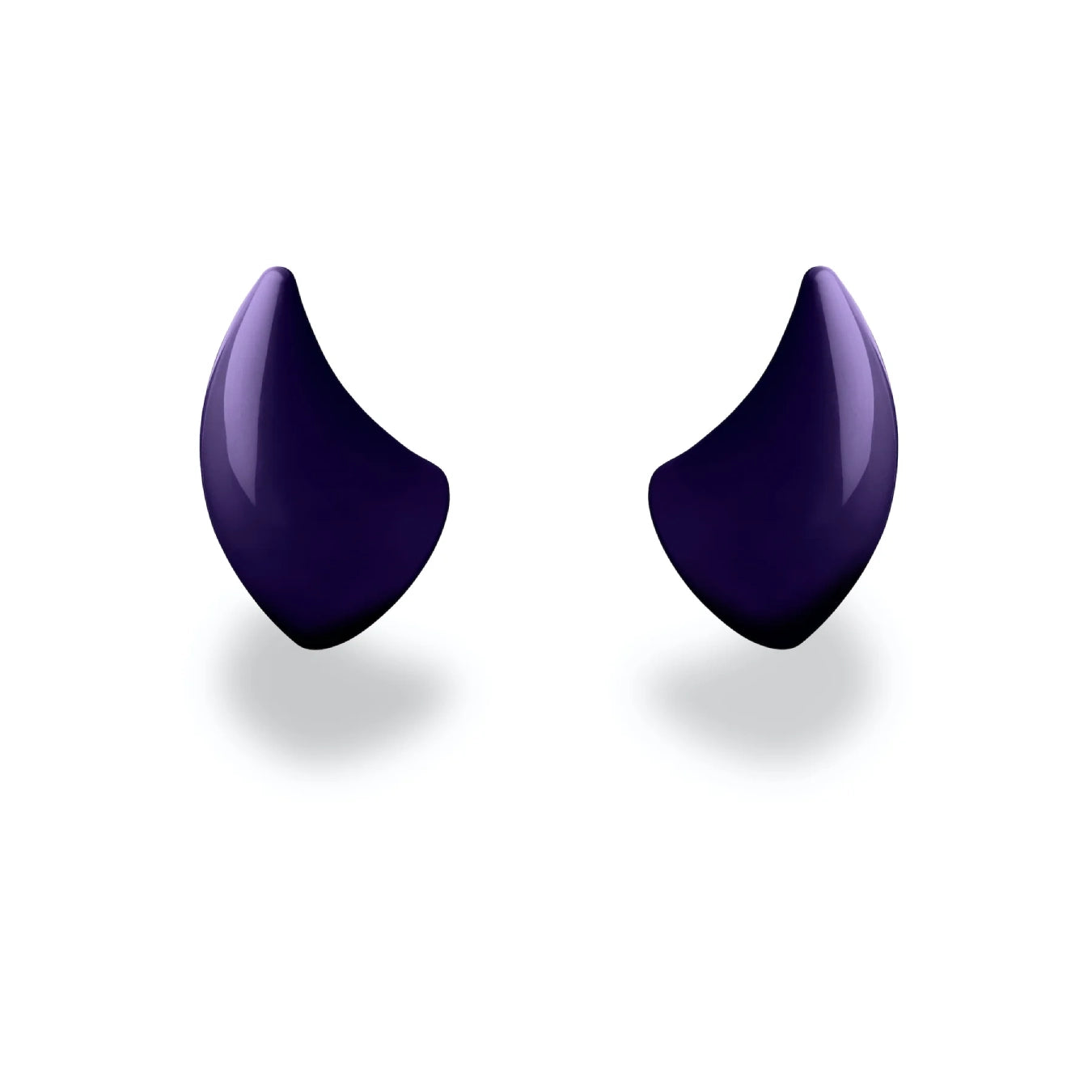 Small Horns Purple - Motorcycle Helmet Accessory Small Horns Purple - Motorcycle Helmet Accessory