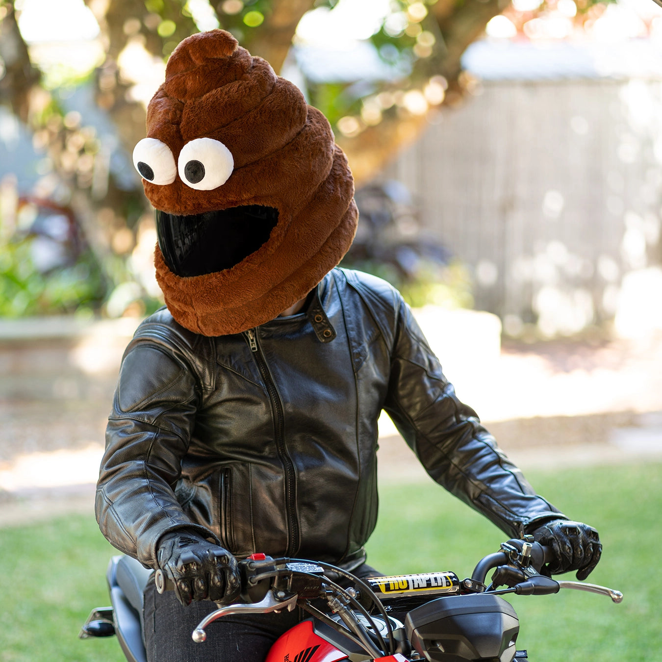 Motorcycle Helmet Cover Poop Emoji Moto Loot