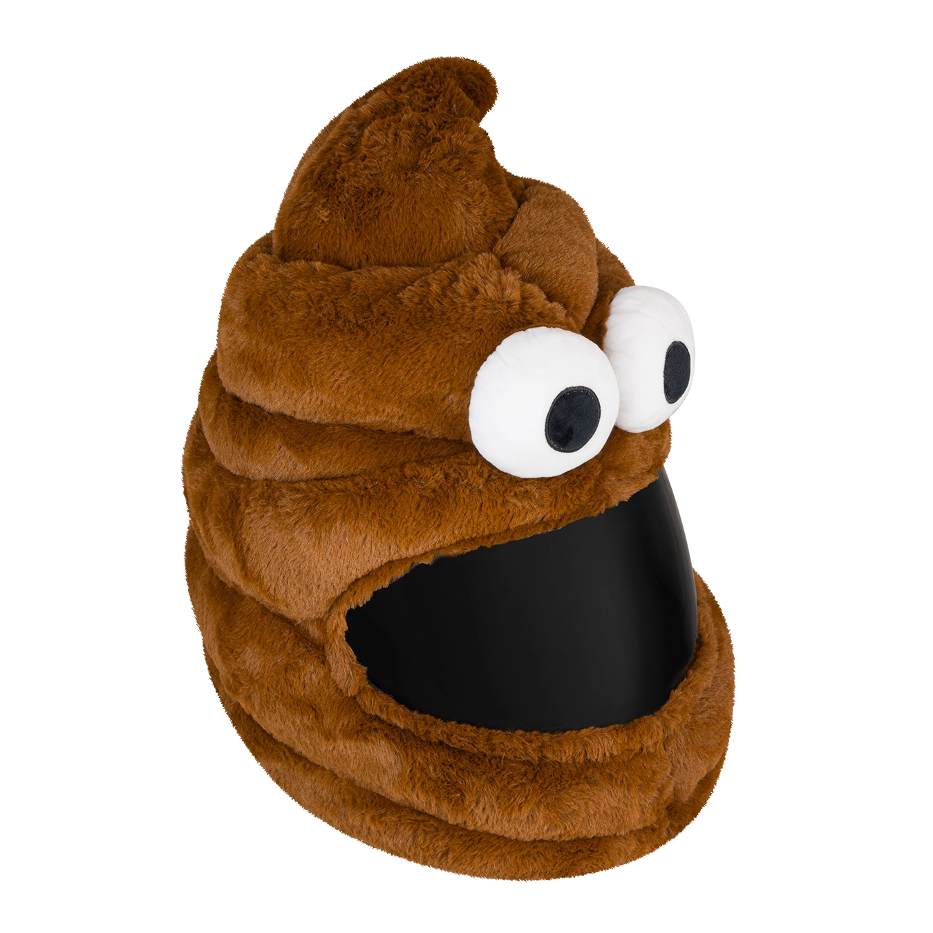 chrome motorcycle helmet fecal Motorcycle Helmet Cover - Poop Emoji