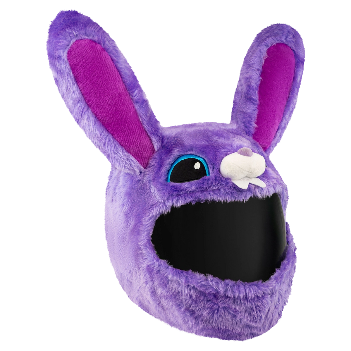 Motorcycle Helmet Cover - Purple Bunny