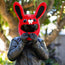 Motorcycle Helmet Cover - Red Bunny