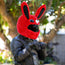 Motorcycle Helmet Cover - Red Bunny