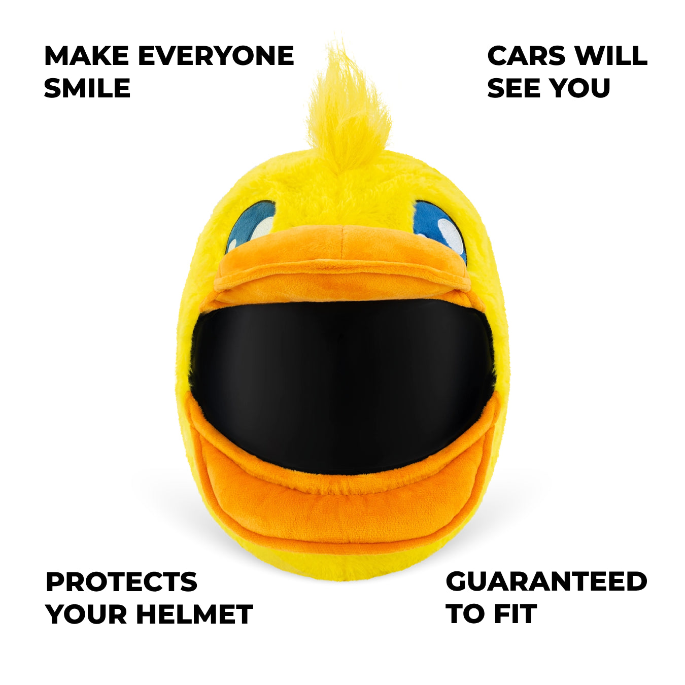 bike duck with helmet Motorcycle Helmet Cover - Rubber Duck
