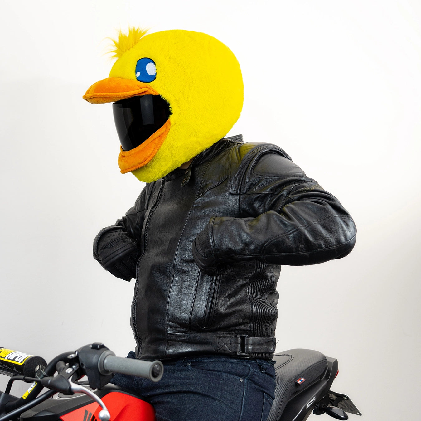 bike helmet toppers Motorcycle Helmet Cover - Rubber Duck