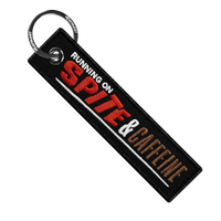 Running On Spite & Caffeine - Motorcycle Keychain