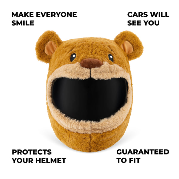 Motorcycle Helmet Cover - Teddy Bear
