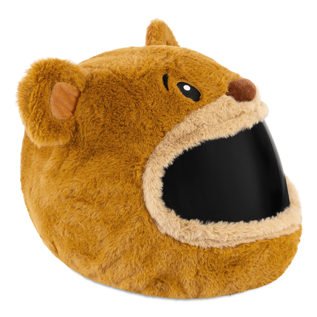 bear wearing a motorcycle helmet Motorcycle Helmet Cover - Teddy Bear