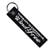 Therapy Is Expensive Wind Is Free - Motorcycle Keychain