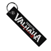 Ticket To Valhalla - Motorcycle Keychain