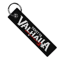 Ticket To Valhalla - Motorcycle Keychain