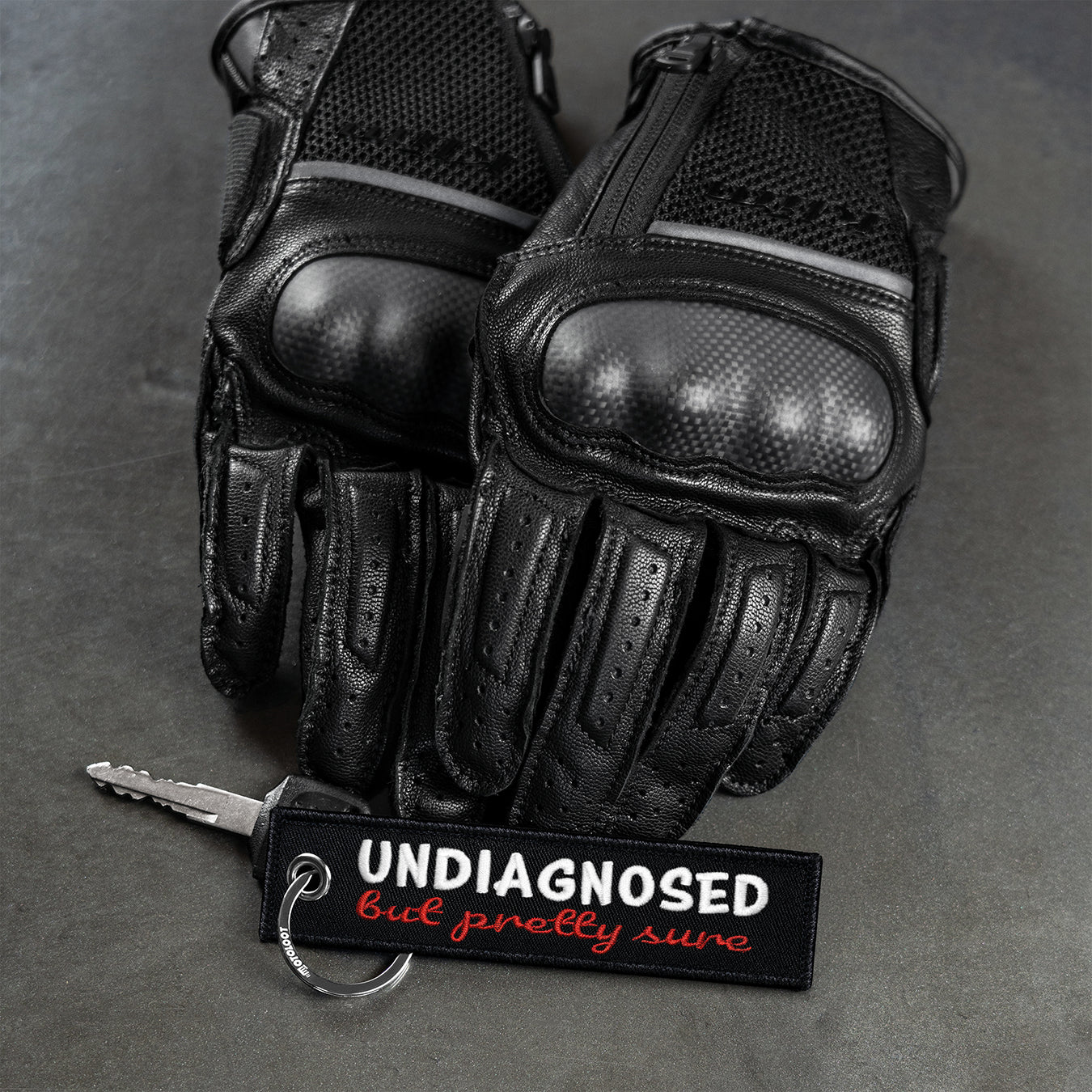 Undiagnosed But Pretty Sure - Motorcycle Keychain - Moto Loot