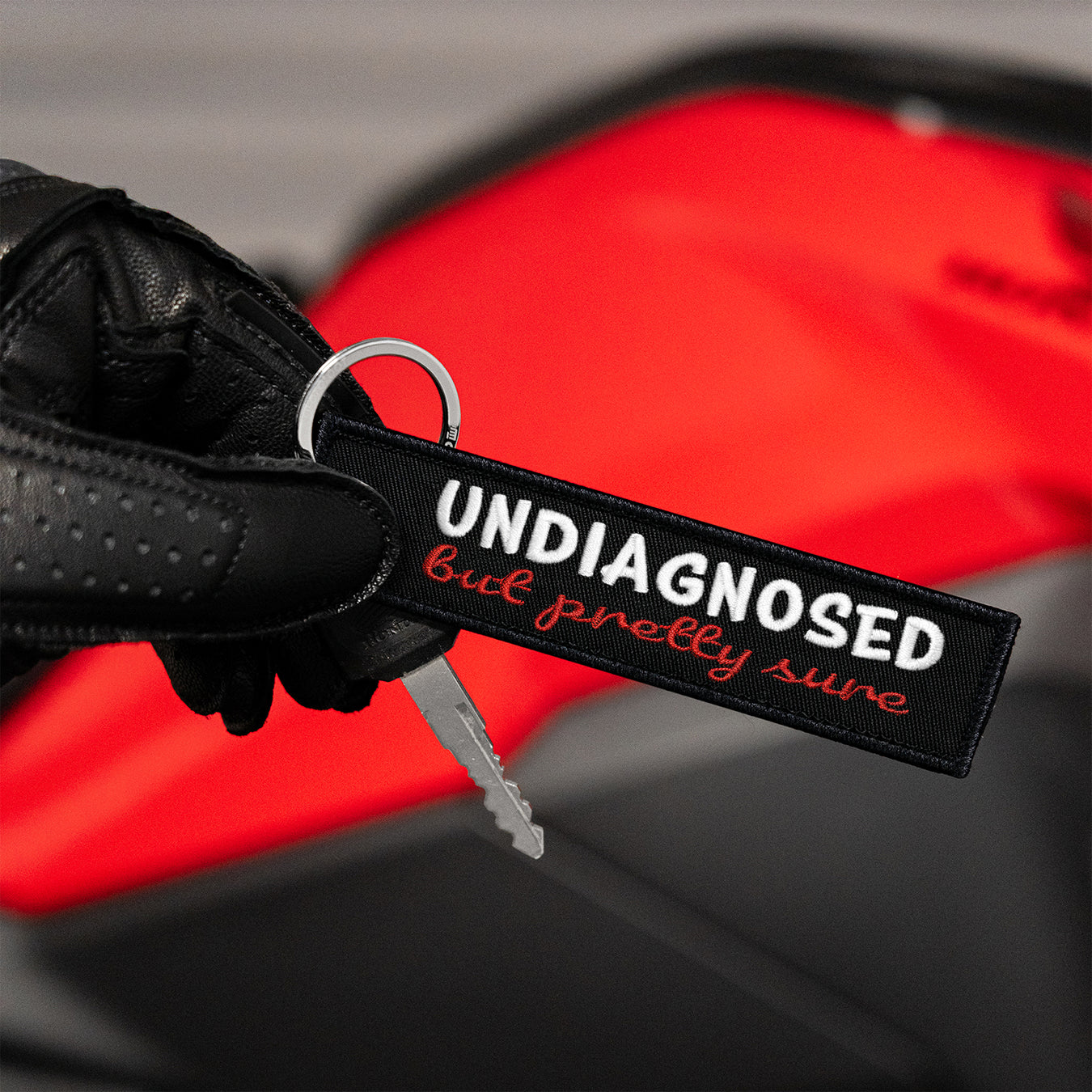 Undiagnosed But Pretty Sure - Motorcycle Keychain - Moto Loot