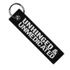 Unhinged & Unmedicated - Motorcycle Keychain