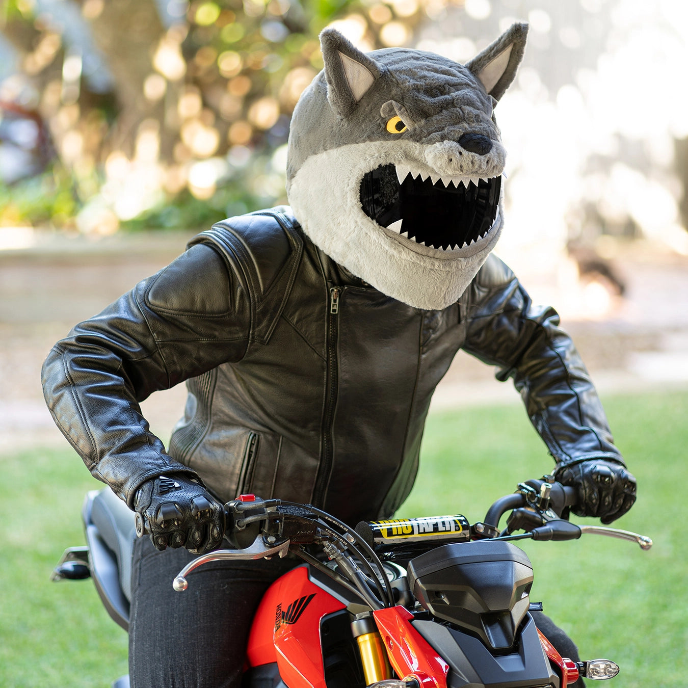 custom wolf motorcycle helmet Motorcycle Helmet Cover - Wolf