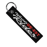 World's OK-est Rider - Motorcycle Keychain