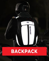 Motorcycle backpacks reflective 
