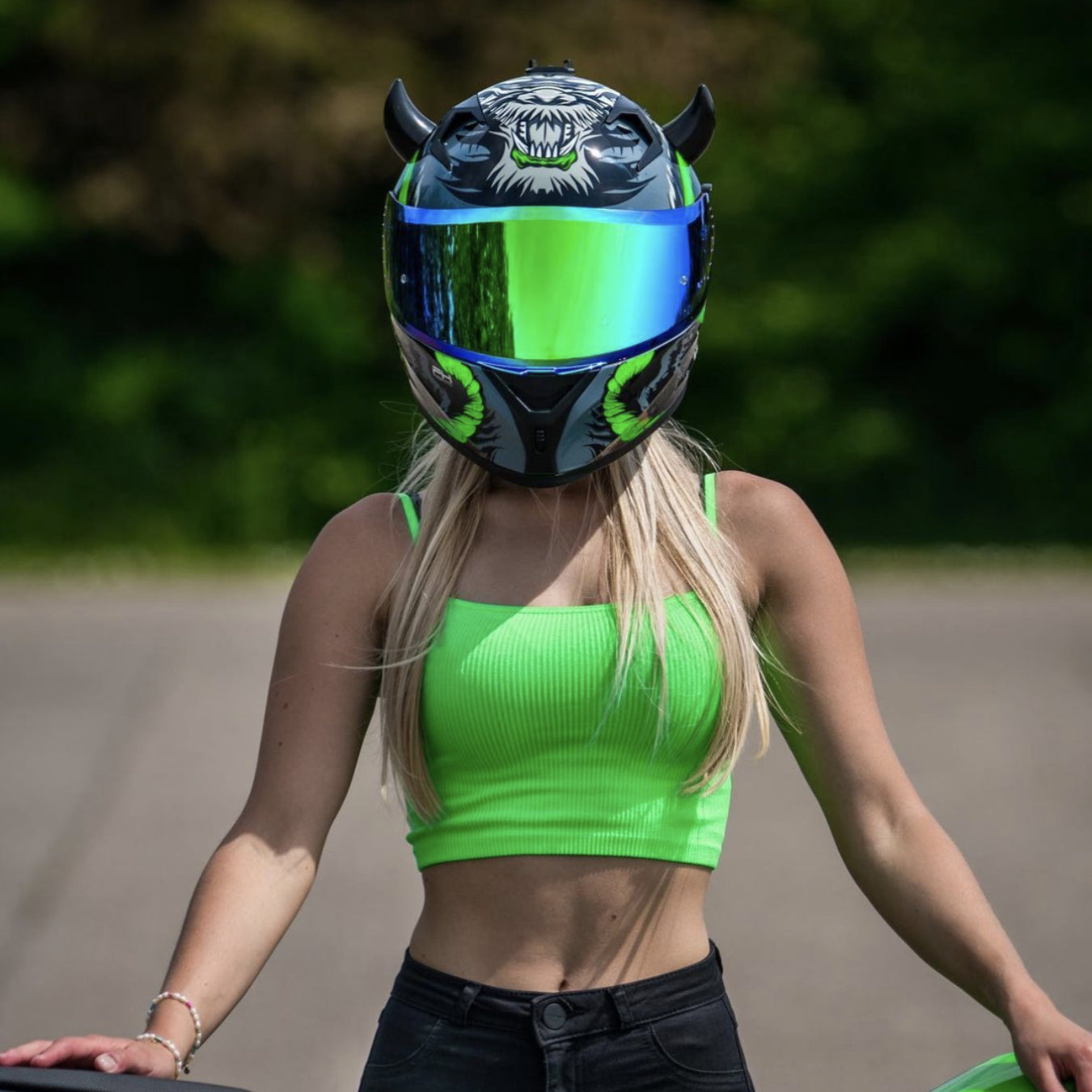 Small Horns Black - Motorcycle Helmet Accessory Small Horns Black - Motorcycle Helmet Accessory