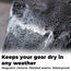 Waterproof Motorcycle Backpack - Blackout No Protector Add Protector