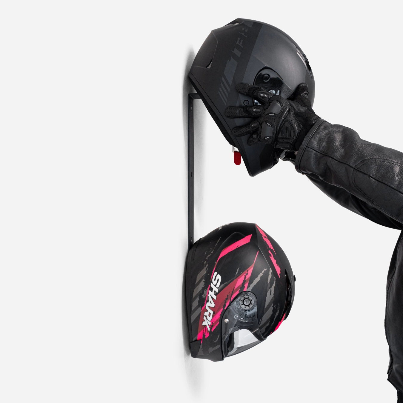 Motorbike helmet hanger sale