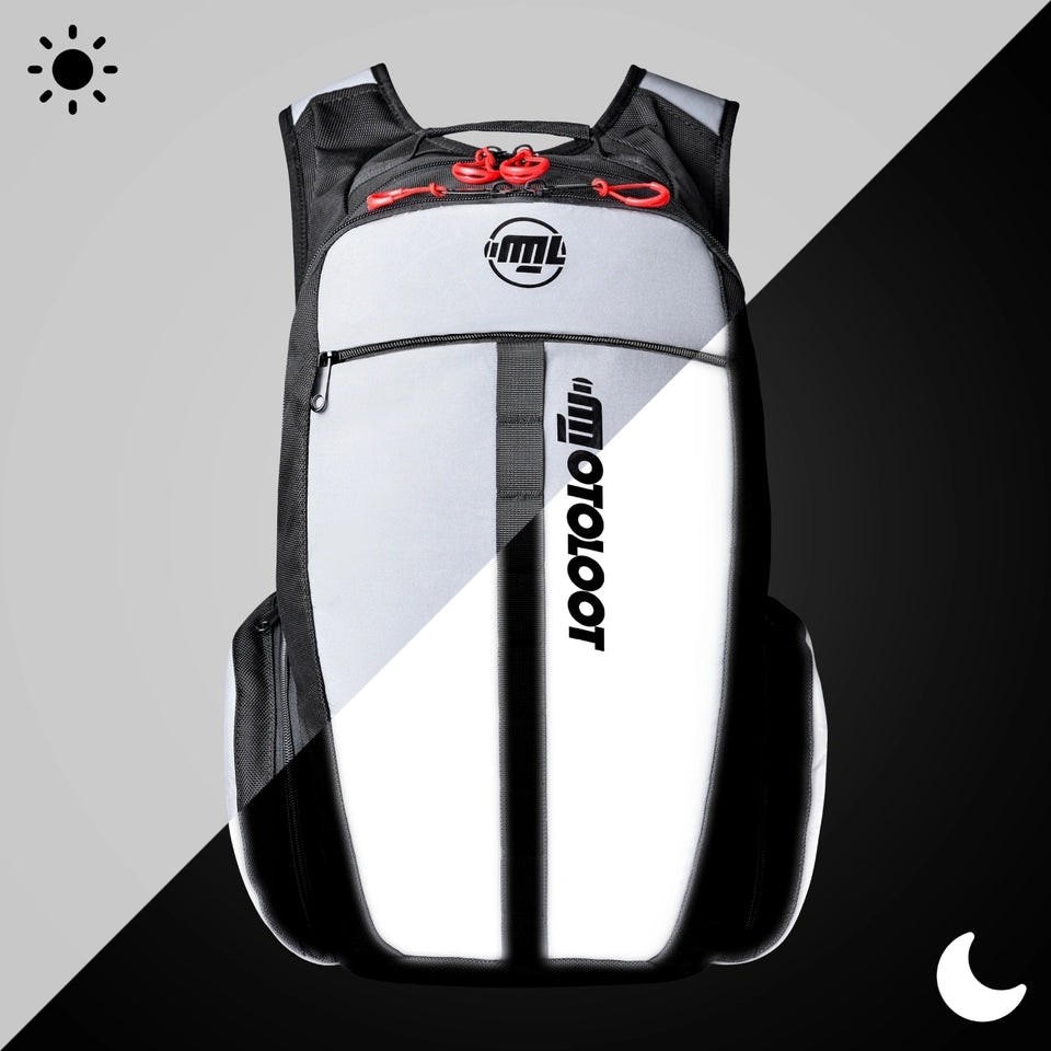 A motorcycle backpack without compromise.