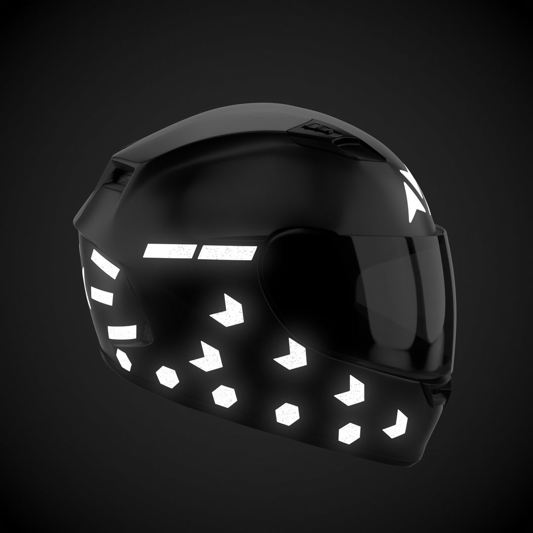 Glowrider Reflective Helmet Sticker - Arrows And Stripes