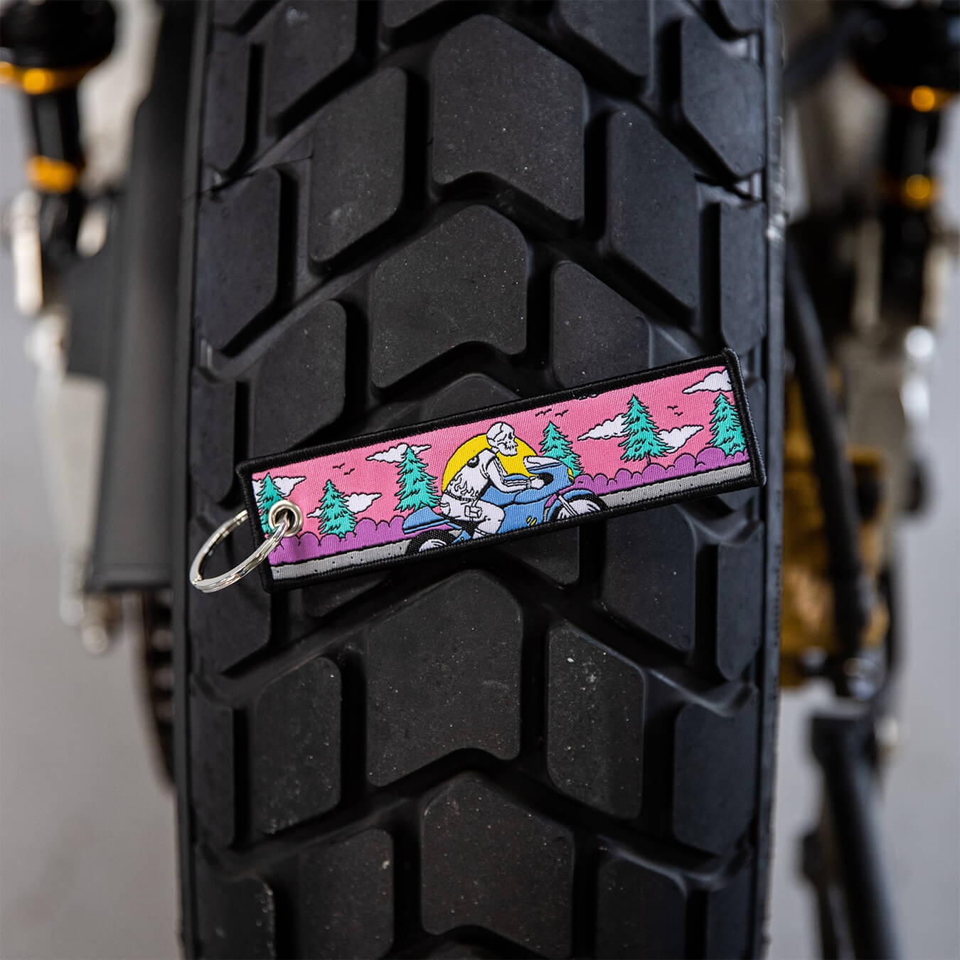 Design Key Chain For Rider Skull Vintage Rider - Motorcycle Keychain - Moto Loot