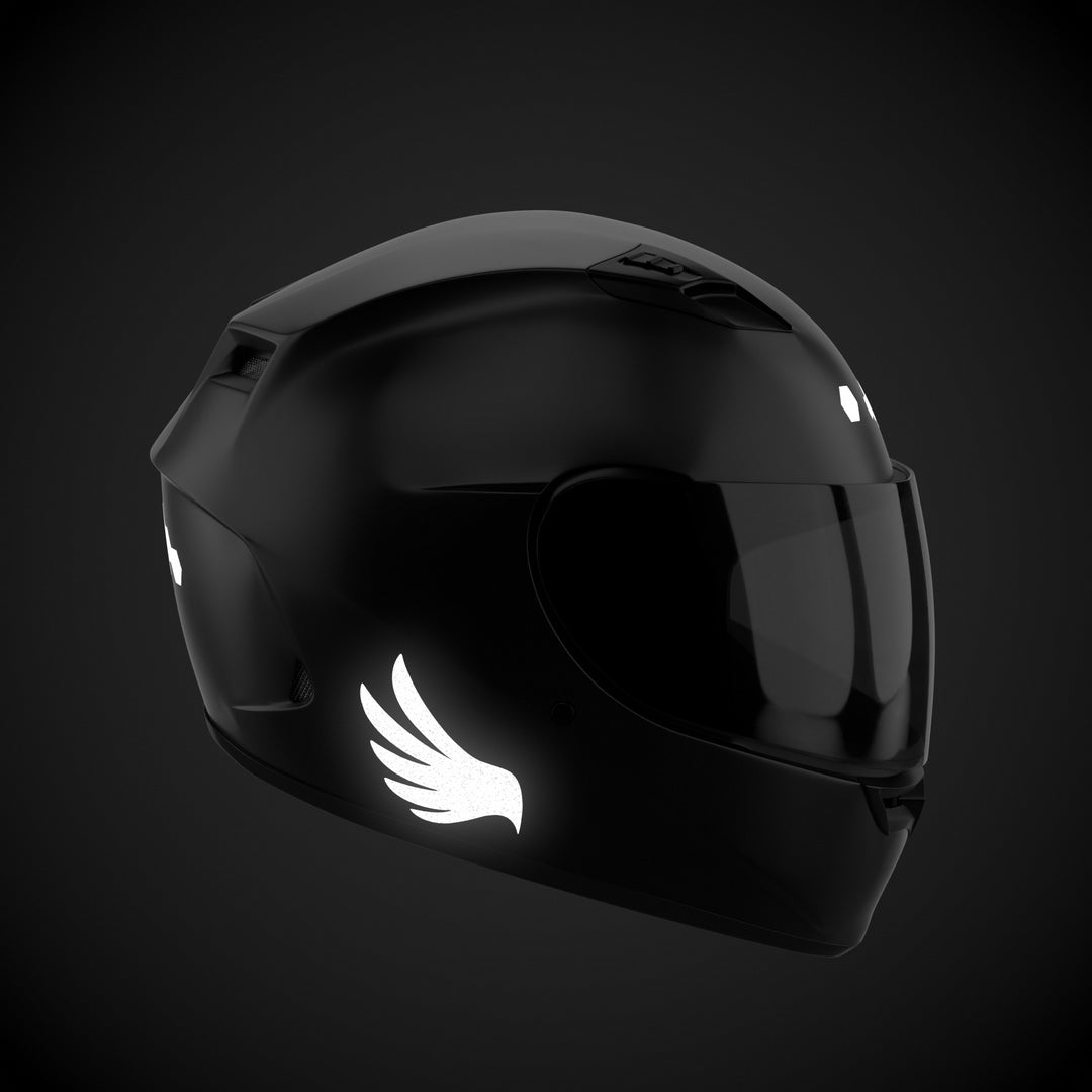 Glowrider Reflective Helmet Sticker - Wings Edition