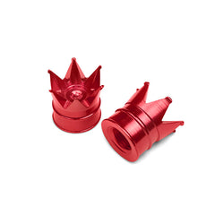 Crown Red - Motorcycle Valve Caps - Moto Loot