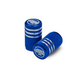 Round Blue ML - Motorcycle Valve Caps