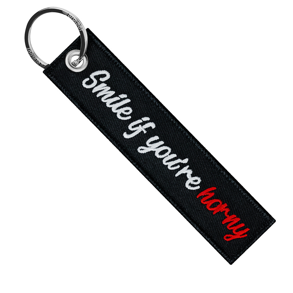 Smile If You're Horny - Motorcycle Keychain